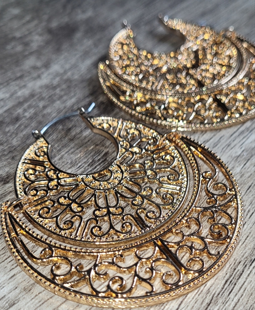 Gold Plated Indian Inspired Earrings